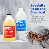 Specialty Resin & Chemical Fabri-Cast 50 [2 Gallon Kit] | Polyurethane Casting Resin for Models, Figurines, and Sculptures | Beginner Liquid Molding Set | Ultra Low Viscosity and Fast Curing Resin SPRESIN