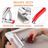 Yeeyeah Heavy Duty Stretching Canvas Pliers with Spring Return Handles, 3 in 1 Staple Gun for Upholstery with 1000 Staples for Art Oil Painting Stretching and Framing Yeeyeah