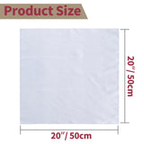Homiest 12 Pack White Satin Napkins 20x20 Inches Dinner Napkins Decor, Square Decorative Napkins Silky Elegant Wedding Napkins, Smooth Table Cloth Napkins for Restaurant Banquet Graduation Party Homiest