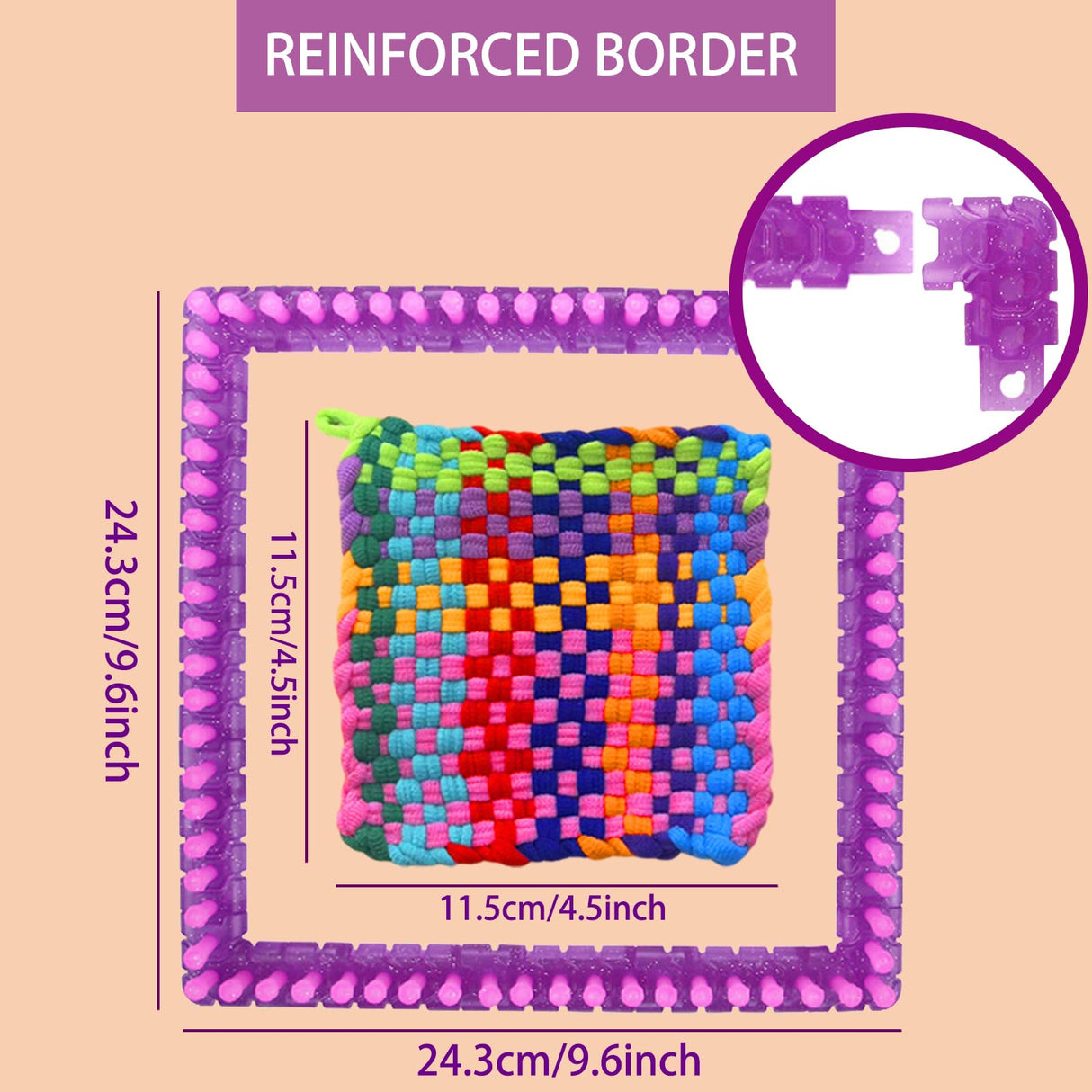 Weaving Loom for Kids and Adults, Arts and Crafts Potholder Loom Kit with 288 Colorful Loops, 2-in-1 Weaving Loom Kit for Girls Ages 5 6 7 8-12 13, DIY Weaving Kit Birthday Gifts for Beginners Bukicho