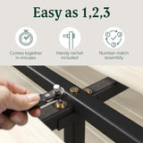 Zinus Ellie 14 Inch Sustainable Bamboo Platform Bed Frame - King Size, No Box Spring Needed Zinus