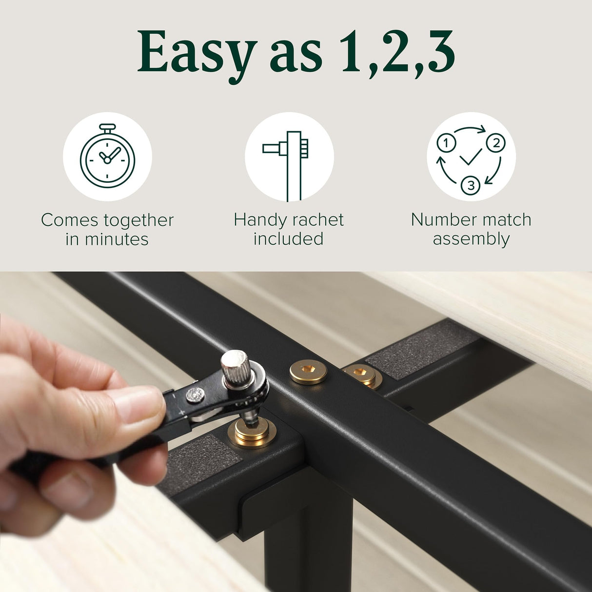 Zinus Ellie 14 Inch Sustainable Bamboo Platform Bed Frame with Wood Slat Support – Twin Size, No Box Spring Needed Zinus