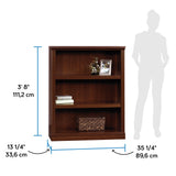 Sauder Miscellaneous Storage 3-Shelf Bookcase/ Book shelf, Select Cherry finish Sauder