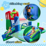 Large Dinosaur Inflatable Bounce House with Water Slide for Kids, Bouncy Castle, Splash Pool, Basketball Hoop, Climbing Wall, Air Blower, Outdoor Backyard Fun SkyGiggles