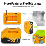 Battery Adapter Compatible with Dewalt 18V/20V Battery Adaptor with USB Charger & Type-C PD Power Source Charger for 20v 18V MAX Lithium Battery（Adapter Only） ADPLIFE