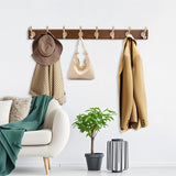 ZAYBOD Rustic Coat Hooks Wall Mount, Large 39.4 Inch Long Coat Rack for Garage & Entryway, Heavy Duty Organizer with 8 Hooks, Farmhouse Wooden Wall Decor for Jackets, Hats, Bags ZAYBOD