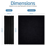 SUN AWAY Portable Blackout Curtain with Suction Cups - Premium Easy Install Shade No Tools Required - Temporary Blinds, Perfect for Baby Nursery or Dorm Room - with Travel Bag (66” Long x 51” Wide) SUN AWAY