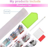 Garden Unicorn Diamond Painting Kits,Fun DIY Full Circle Diamond Cross Stitch Art Kit for Adults Enjoying Family Fun Time Home Decor Wall Decor 8x12 Inch Parbamll