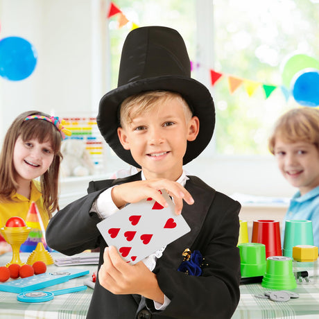 Novaluki Magic Kit for Kids - 74 Magic Tricks Performance with Manual and Videos, Magic Gift Set for 6+ Years Old Beginner Magicians, Perfect for Halloween Christmas Birthday Parties & Family Fun Novaluki