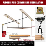 ReyetRentu Overhead Garage Storage Rack - Heavy-duty Lifting Garage Ceiling Storage Rack,Adjustable Organization System, 300lbs Weight, Easy Installation & Operation ReyetRentu