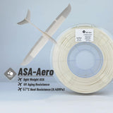 LW ASA Filament 1.75mm, Low Density ASA Filament 1kg Spool, Black Filament, UV and Heat Resistant, Foaming ASA Filament for 3D Printers 3D Printed Airplane (Black) Spriour