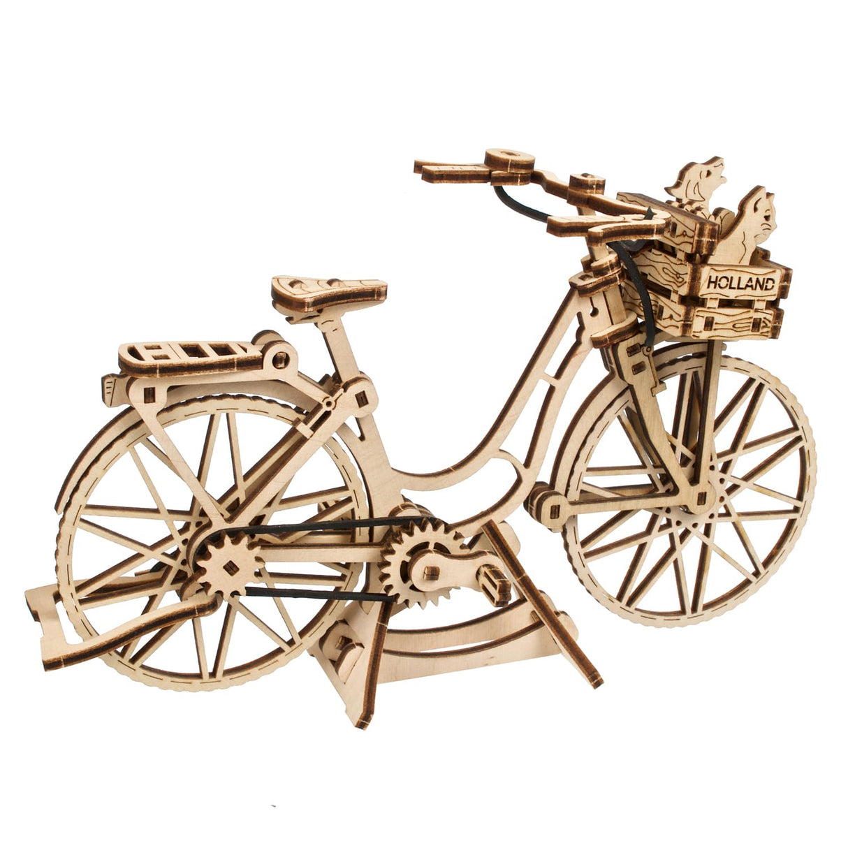 UGEARS Dutch Bicycle 3D Puzzles for Adults - Model Building Kits Wood Puzzle Hobbies for Men - Rompecabezas 3D Para Adultos - Wooden Model Kit to Build UGEARS
