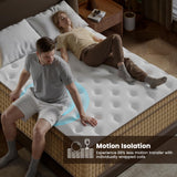 BedStory Firm Full Size Mattress,12 Inch Hybrid Mattresses with Cooling Gel & Pocket Springs for Back Pain Relief and Single, CertiPUR-US Certified, Fiberglass-Free BedStory