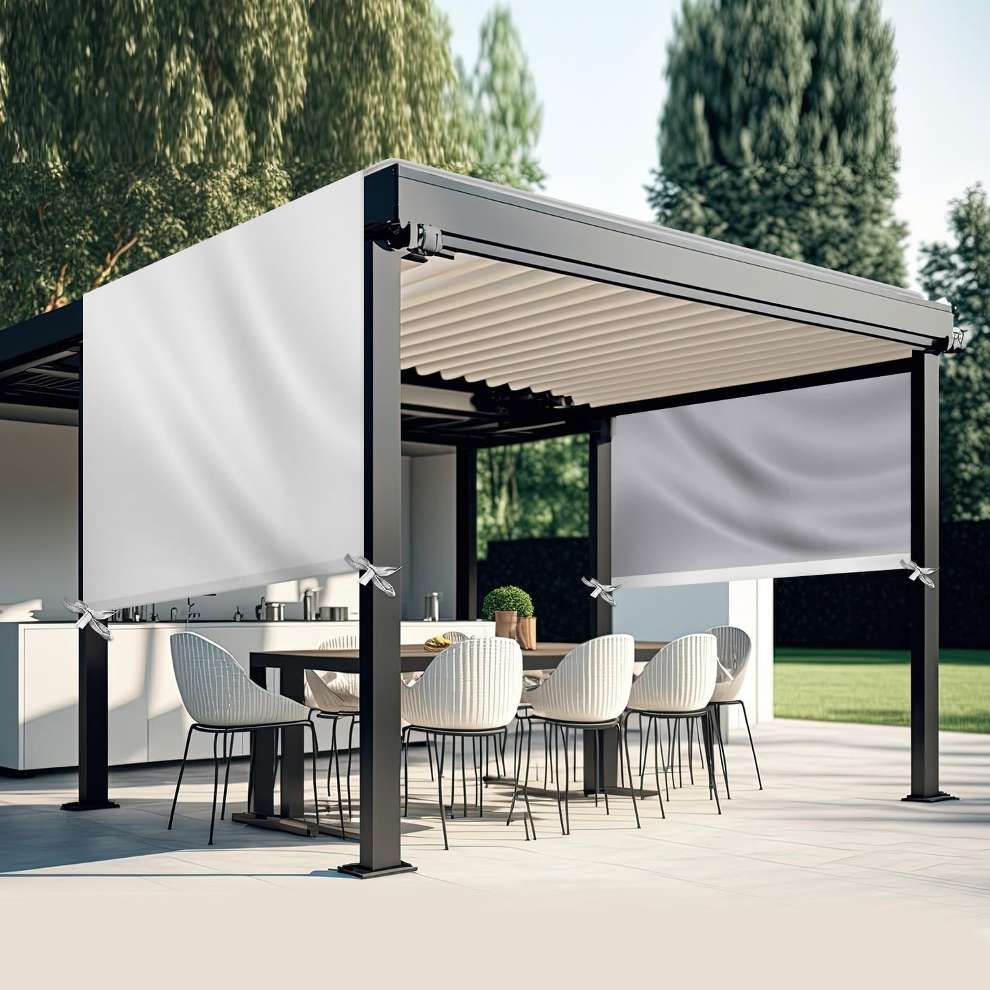 Wowangce Universal Pergola Replacement Canopy Outdoor Canopy Shade Cover Beige Waterproof Shade Canopy Top Cover for Outdoor Patio Porch Backyard(12 x 10 Ft) - WoodArtSupply