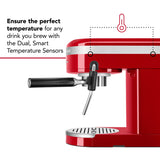 KitchenAid Metal Semi-Automatic Espresso Machine - KES6503, Empire Red, 1.4 Liters KitchenAid
