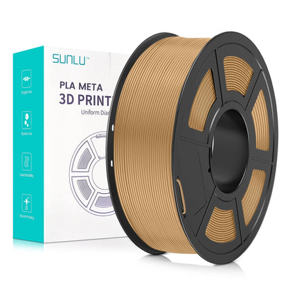 SUNLU PLA 3D Printer Filament 1.75mm, Neatly Wound PLA Meta Filament, Toughness, Highly Fluid, Fast Printing for 3D Printer, Dimensional Accuracy +/- 0.02 mm (2.2lbs), 330 Meters, 1 KG Spool, - WoodArtSupply