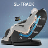 MYNTA Massage Chair Full Body, Zero-Gravity SL-Track Shiatsu Massage Chair Recliner with Lumbar and Calf Heating, Thai Stretch (Mc1612-Black) MYNTA