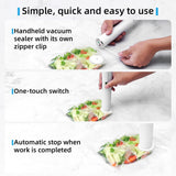 Vixino Vacuum Sealer, vacuum sealer for food, handheld vacuum sealer, compact vacuum sealer(Vacuum Sealers+ 30 reusable vacuum seal bags) Vixino