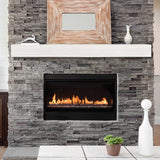 Pearl Mantels Zachary Non-Combustible, 60", Whitewash Finish Mantel Shelf Pearl Mantels