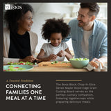 John Boos Boos Block Chop-N-Slice Series Reversible Wood Cutting Board with Integrated Finger Grips, 1.25-Inch Thickness, 18" x 12" x 1 1/4", Maple John Boos