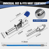 WORKPRO Grease Gun Coupler Set, Quick Release Grease Gun Coupler with Grease Gun Needle Tip and 12” Grease Gun Hose, 10000PSI Strong Lock onto Zerk Compatible with 1/8" NPT Fittings WORKPRO