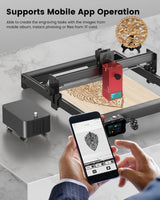 Dkenicor A20 PRO Laser Engraver with Air Assist, APP Controlled 20W Laser Cutter and Engraver Machine, 130W Laser Engraver for Wood, Metal, Leather, Dkenicor