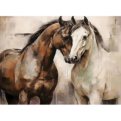 MOMDEDP Diamond Art Kits for Adults, Horse Diamond Painting Kits for Adults Beginners, DIY 5D Horse Diamond Painting with Round Gem Art Kits for Adults for Gift Home Wall Decor 12x16 Inch MOMDEDP