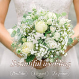 MAQIAHN 6 Baby Breath Artificial Flowers - Babies Breath Flowers Artificial Bulk Faux Flowers Bouquet White Flores Greenery Real Touch Fake Flowers Arrangements Wedding Centerpieces Tables Decorations MAQIHAN