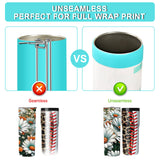 Sublimation Blanks Silicone Bands for Sublimation Tumbler Heat Resistant Gloves Tape Sleeve Accessories Kit for 20 30 oz Skinny Straight Cups for Cricut Mug Press Machine Wrap Bundle Tumbler in Oven Jacriah