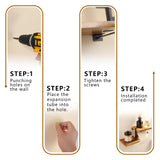 AIDILI Toilet Paper Holder with Shelf Wall Mounted - Bathroom Tissue Holder&Farmhouse Toilet Roll Holder with Wipes Storage, Carbon Rustic AIDILI