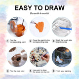 Yezavesu Ghost Paint by Numbers Kit for Adults Beginner, Ghost Adult Paint by Number Kits on Canvas Without Frame, DIY Acrylic Painting by Numbers for Home Wall Decor Gift 16x20 Inch Yezavesu