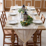 Rinpon Cloth Placemats Set of 8, Linen Type Fabric Placemats Machine Washable Heat Resistant Placemats Wrinkle Free Thick Polyester Kitchen Place Mats for Dining Table (Beige) Rinpon