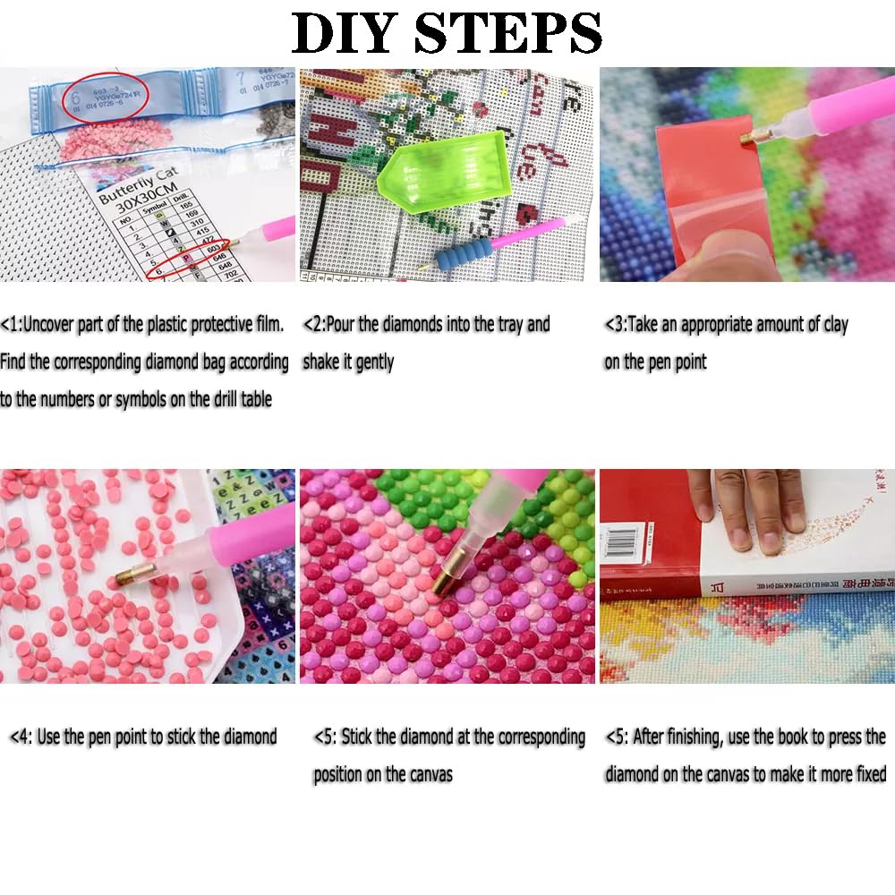 Waterfall Landscape Diamond Painting Kits for Adults, Luminous Flower 5D Diamond Art Kits for Adults Beginner, DIY Full Round Drill Gem Crystal Art Forest Scenery for Home Decor 12x12Inch wavaiov