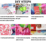 DIY Diamond Painting Kits for Adults, 5D Animal Elephant Diamond Art Kits for Beginners, Butterfly Round Diamonds Pictures Crafts, Full Drill Gem Art for Home Decor 12x12Inch wavaiov