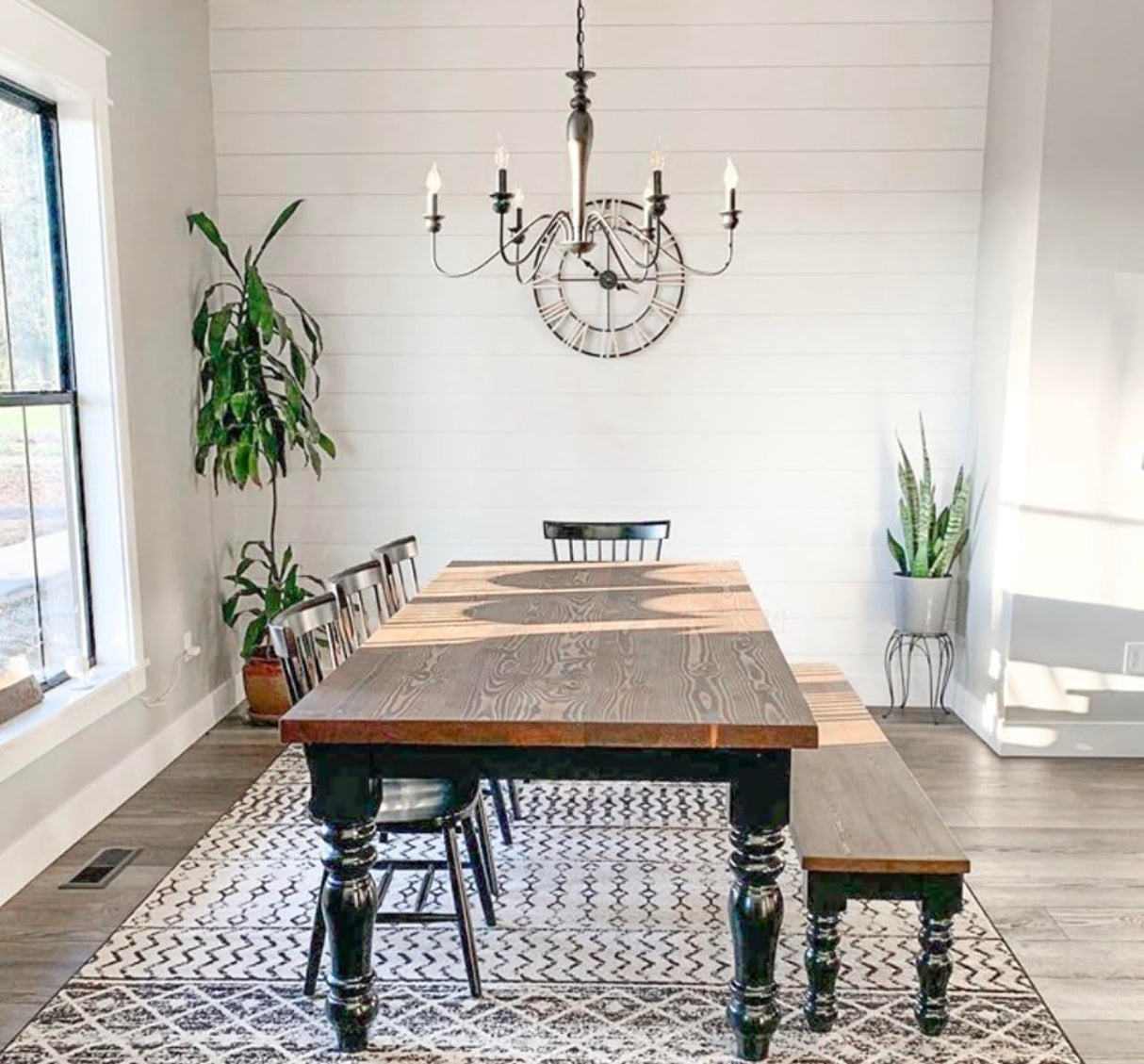 CAROLINA LEG CO. Chunky Farmhouse Dining Table Legs - Handmade in USA - Unfinished - DIY Furniture - Widely Compatible Turned Wooden Legs - Dimensions: 5" x 29" CAROLINA LEG CO.