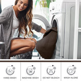 TAOCOCO 100% Waterproof Recliner Sofa Cover Non Slip Couch Cover for 3 Seat Reclining Sofa, Split Reclining Couch Covers 3-Piece with Straps, Washable Sofa Slipcover for Kids Pets(3 Seater, Chocolate) TAOCOCO