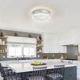 Ceiling Light, Crystal Ceiling Light Fixture Flush Mount Ceiling Light Crystal Light Fixture Ceiling Mount Modern Dimmable LED Ceiling Light for Bedroom Kitchen Bathroom Hallway Porch Office 11" DHK wot