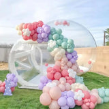 10FT Inflatable Bubble House Dome for Kids, Clear PVC Inflatable Bubble House Tent with Tunnel, Bubble Balloon House with 800W Air Blower, 600W Air Pump with 50pcs Balloons Inflatable Dome for Party AEOR