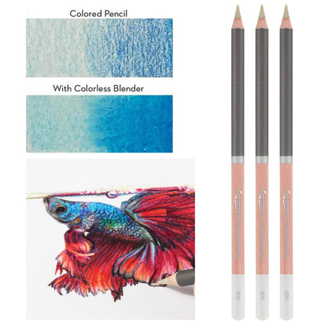 Creative Mark Cezanne Premium Colored Pencils Colorless Blender 6 Pack - Highly-Pigmented Drawing Pencils - Coloring Pencils for Drawing, Blending, Coloring, and More Cezanne