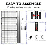 NChanmar 5-Tier Wire Shelving Unit Storage Shelves 61"x24"x14" Metal Heavy Duty Wire Rack Shelving NSF for Home Kitchen Bathroom Garage(Black) NChanmar