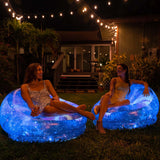 Air Candy Illuminated Inflatable LED Chair (Galaxy Chair Hubble Telescope LED Illuminated Game Chair) Air Candy