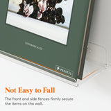 Lifewit Floating Shelves for Wall, 6 Pack 15" Clear Acrylic Shelf Room Decor for Book/Figures/Photo/Makeup in Bathroom, Book Shelf, Living Room, Bedroom, Kitchen Storage and Organization Lifewit