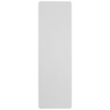 Flash Furniture Elon 8' Rectangular All-Occasion Plastic Folding Event Table, Foldable Portable Banquet Table for Indoor/Outdoor Events, White Flash Furniture