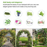 Metal Pergola Arbor,4.6 Feet Wide x7.9 Feet High Assemble Freely for Various Climbing Plant Wedding Garden Arch Bridal Party Decoration Wide Arbor LeJoy Garden
