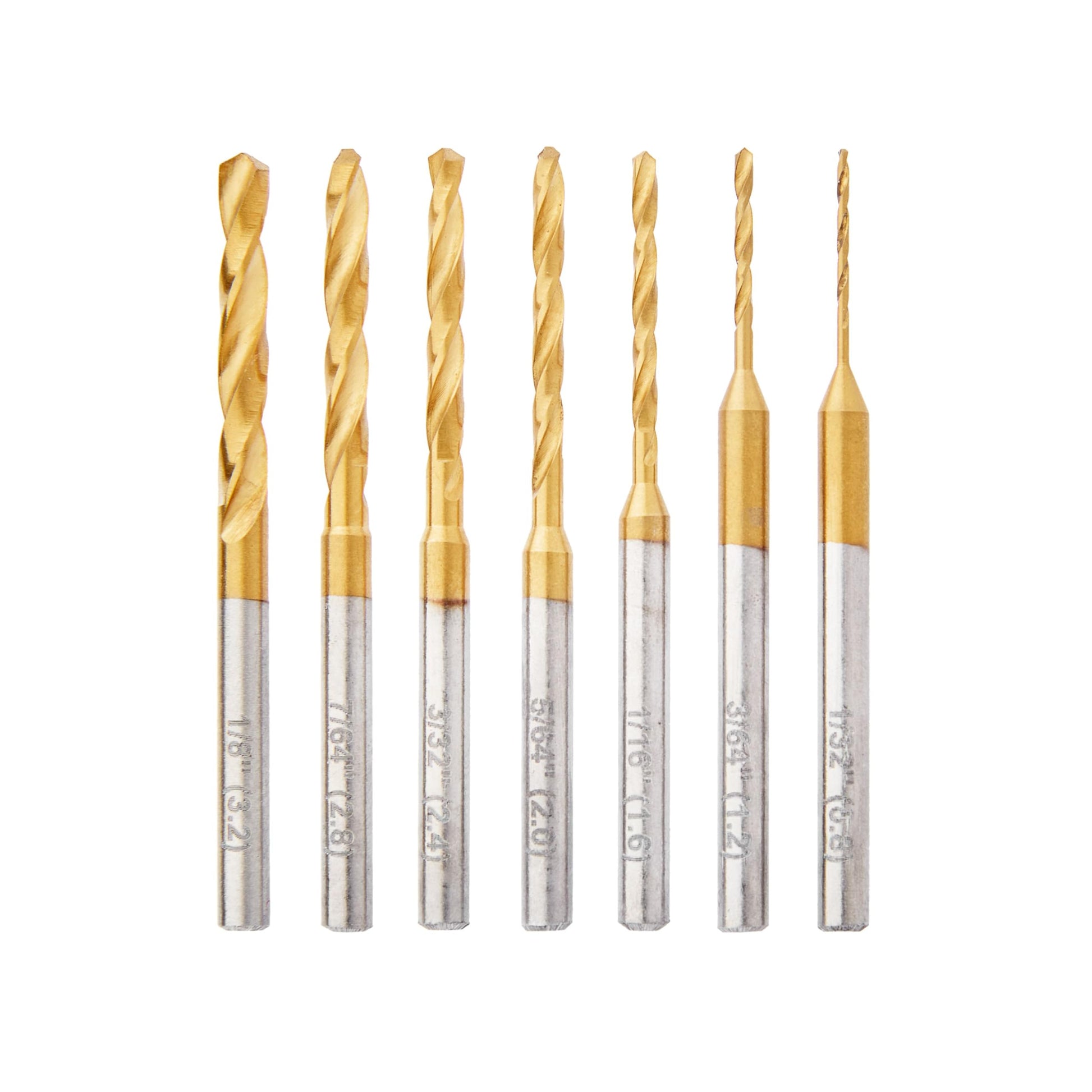 Dremel 628HP 7 Piece Titanium-Coated Rotary Drill Bit Set - Ideal for Wood and Soft Metals Drilling - WoodArtSupply