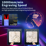 Ray5 10W Laser Engraver with 3.5" Touch Screen, Laser Cutter and Laser Engraving Machine Speed 10000mm/min and High Precision Laser Spot 0.06mm, Laser Engravers for DIY Handicrafts Wood,Metal,Acrylic COCONUT 3D