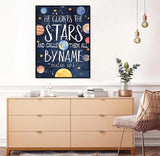 5D Diamond Art Kits for Adults, Psalms Diamond Painting for Beginners, Space DIY Diamonds Gem Art for Decorating Home Walls and Holiday Gifts 12×16 Inch Generic
