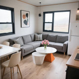 Modular Container House with 2 Bedrooms, Full Bathroom and Kitchen, Prefab Tiny Home for Sale, Portable Tiny House to Live in for Adults, Mobile Home Design Generic