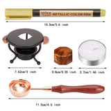 YIPLED Sealing Wax Kit - 728 Pcs With 24 Color Beads, 2 Pens, Warmer, Stamp Spoon and Candles for Gift & Envelope Sealing, Wedding Invitation YIPLED