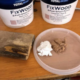 TotalBoat - 512884 Fixwood | Marine Grade Epoxy Putty | Stainable Paste Filler for Damaged Wood Repair or Replacement (2-Pint Kit), white TotalBoat
